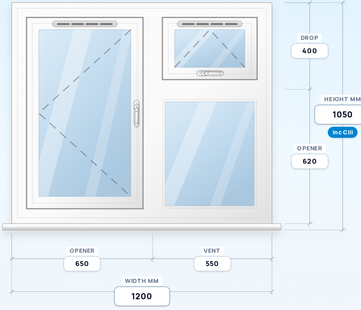 Classic Combination window drawing