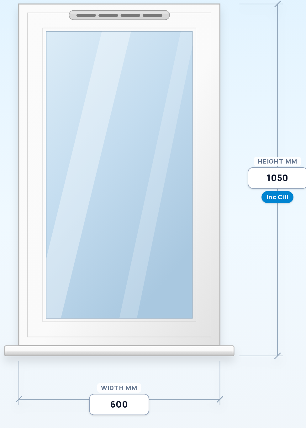 Picture Window (Fixed) window drawing